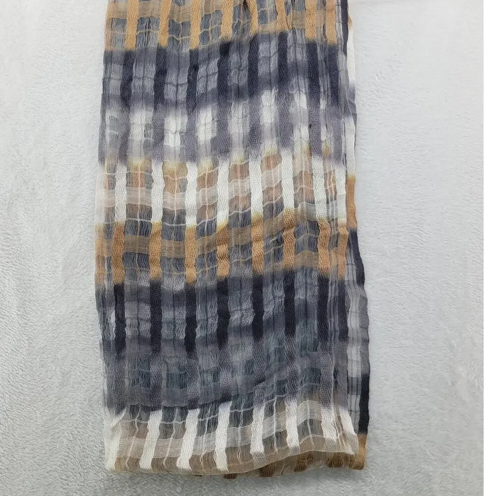 Infinity Scarf 100% Viscose Neutral Beige Gray Pink Minimalist Boho Soft Layer